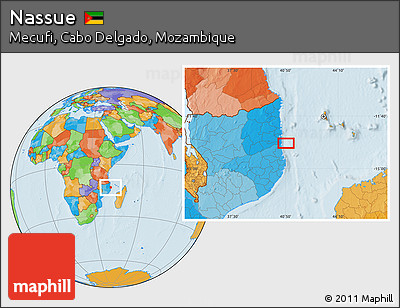 Political Location Map of Nassue