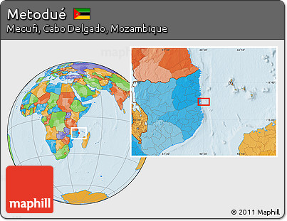 Political Location Map of Metodué