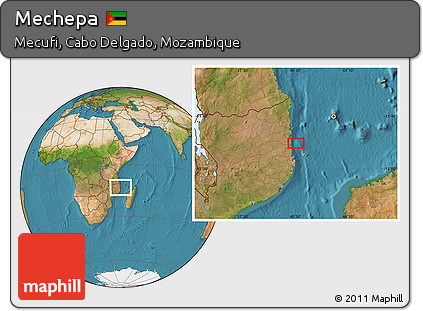 Satellite Location Map of Mechepa