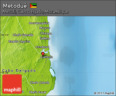 Physical Map of Metodué