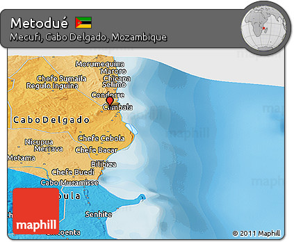 Political Panoramic Map of Metodué