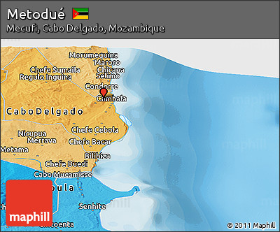 Political Panoramic Map of Metodué