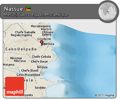 Shaded Relief Panoramic Map of Nassue