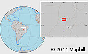Gray Location Map of the area around 13° 24' 15" S, 49° 13' 30" W