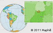 Political Location Map of the area around 13° 24' 15" S, 49° 13' 30" W