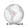 Outline Map of the Area around 13° 24' 15" S, 50° 55' 29" W, rectangular outline
