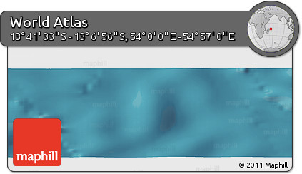 Satellite Panoramic Map of the Area around 13° 24' 15" S, 54° 28' 30" E