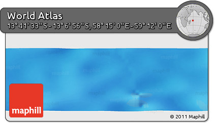 Physical Panoramic Map of the Area around 13° 24' 15" S, 58° 43' 30" E