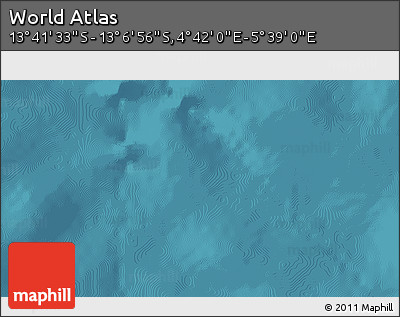 Satellite 3D Map of the Area around 13° 24' 15" S, 5° 10' 30" E