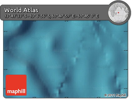 Satellite Map of the Area around 13° 24' 15" S, 61° 16' 29" E