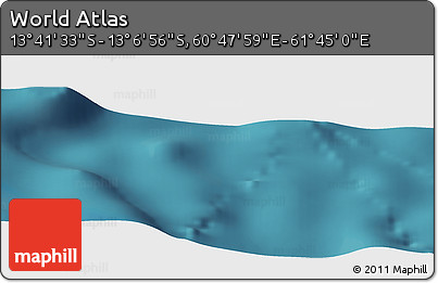 Satellite Panoramic Map of the Area around 13° 24' 15" S, 61° 16' 29" E