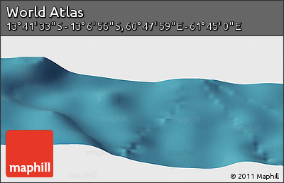 Satellite Panoramic Map of the Area around 13° 24' 15" S, 61° 16' 29" E