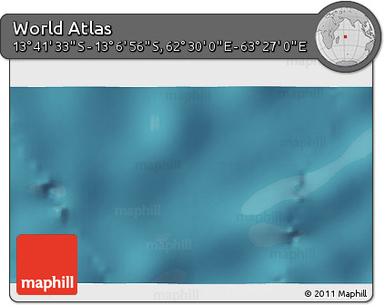 Satellite 3D Map of the Area around 13° 24' 15" S, 62° 58' 30" E