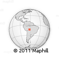 Outline Map of the Area around 13° 24' 15" S, 62° 49' 30" W, rectangular outline