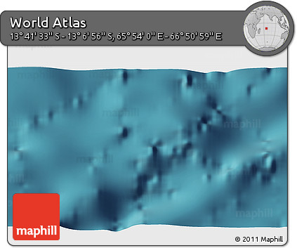 Satellite 3D Map of the Area around 13° 24' 15" S, 66° 22' 30" E