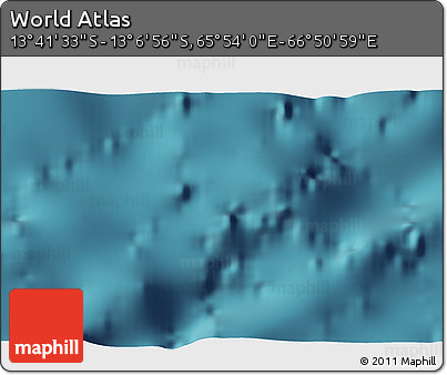 Satellite 3D Map of the Area around 13° 24' 15" S, 66° 22' 30" E