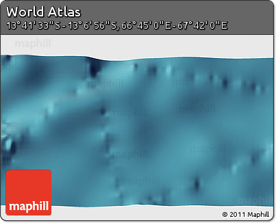 Satellite 3D Map of the Area around 13° 24' 15" S, 67° 13' 29" E
