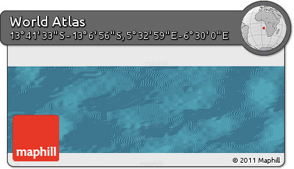 Satellite Panoramic Map of the Area around 13° 24' 15" S, 6° 1' 30" E