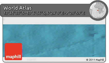 Satellite Panoramic Map of the Area around 13° 24' 15" S, 6° 52' 30" E