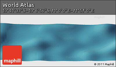 Satellite Panoramic Map of the Area around 13° 24' 15" S, 71° 28' 29" E