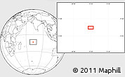 Blank Location Map of the area around 13° 24' 15" S, 72° 19' 29" E