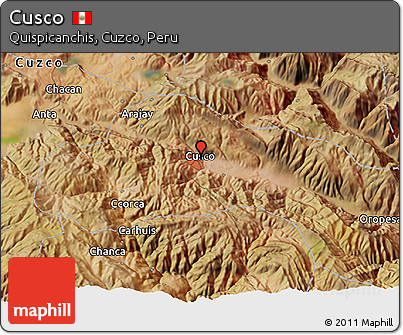 Satellite 3D Map of Cusco