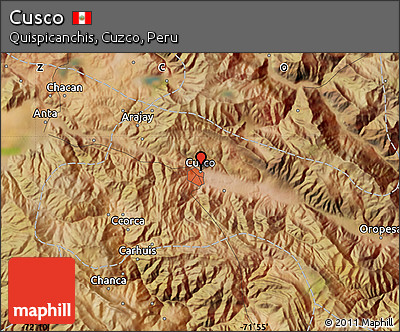 Satellite Map of Cusco