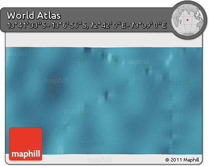 Satellite 3D Map of the Area around 13° 24' 15" S, 73° 10' 30" E