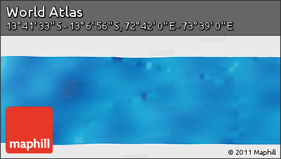 Physical Panoramic Map of the Area around 13° 24' 15" S, 73° 10' 30" E