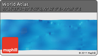 Physical Panoramic Map of the Area around 13° 24' 15" S, 73° 10' 30" E