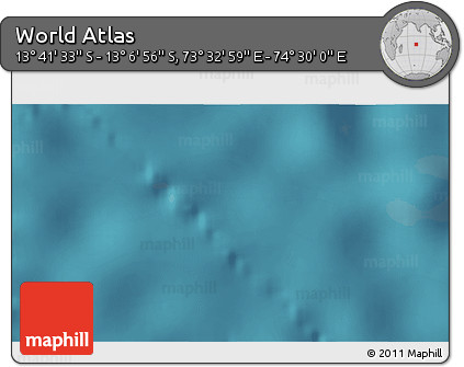 Satellite 3D Map of the Area around 13° 24' 15" S, 74° 1' 30" E