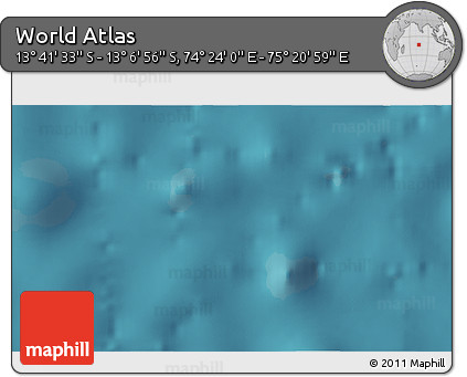 Satellite 3D Map of the Area around 13° 24' 15" S, 74° 52' 30" E