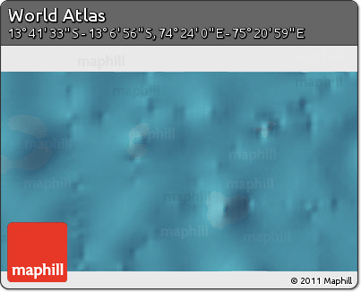 Satellite 3D Map of the Area around 13° 24' 15" S, 74° 52' 30" E