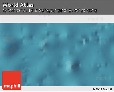 Satellite 3D Map of the Area around 13° 24' 15" S, 74° 52' 30" E