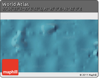 Satellite 3D Map of the Area around 13° 24' 15" S, 75° 43' 29" E