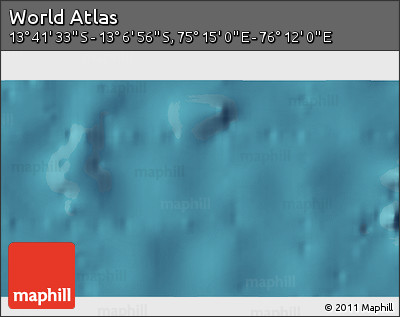 Satellite 3D Map of the Area around 13° 24' 15" S, 75° 43' 29" E