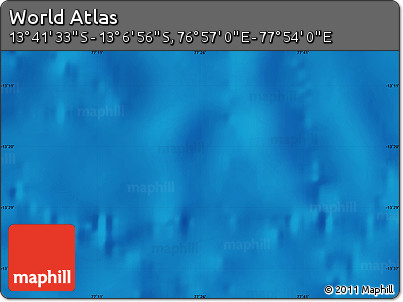 Physical Map of the Area around 13° 24' 15" S, 77° 25' 30" E