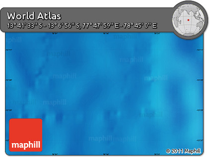 Physical Map of the Area around 13° 24' 15" S, 78° 16' 30" E