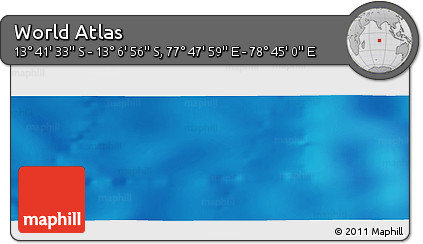 Physical Panoramic Map of the Area around 13° 24' 15" S, 78° 16' 30" E