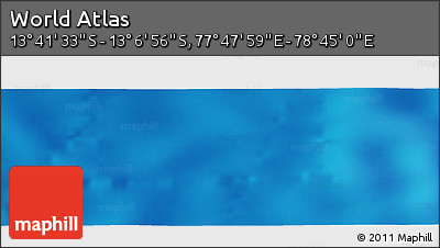 Physical Panoramic Map of the Area around 13° 24' 15" S, 78° 16' 30" E