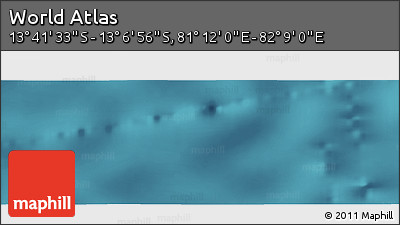 Satellite Panoramic Map of the Area around 13° 24' 15" S, 81° 40' 30" E