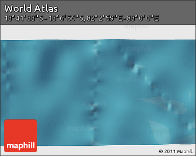Satellite 3D Map of the Area around 13° 24' 15" S, 82° 31' 30" E