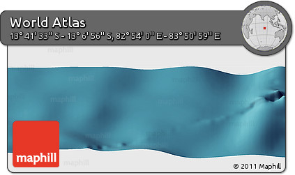Satellite Panoramic Map of the Area around 13° 24' 15" S, 83° 22' 30" E