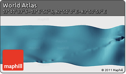 Satellite Panoramic Map of the Area around 13° 24' 15" S, 83° 22' 30" E