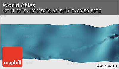 Satellite Panoramic Map of the Area around 13° 24' 15" S, 83° 22' 30" E