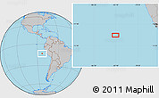 Gray Location Map of the area around 13° 24' 15" S, 83° 13' 29" W
