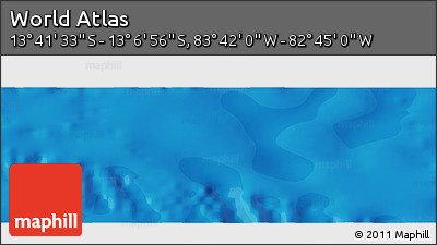 Political Panoramic Map of the Area around 13° 24' 15" S, 83° 13' 29" W