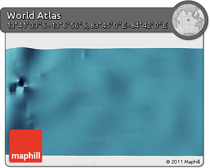 Satellite 3D Map of the Area around 13° 24' 15" S, 84° 13' 29" E