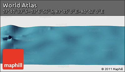Satellite Panoramic Map of the Area around 13° 24' 15" S, 84° 13' 29" E
