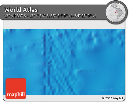 Physical 3D Map of the Area around 13° 24' 15" S, 84° 55' 30" W